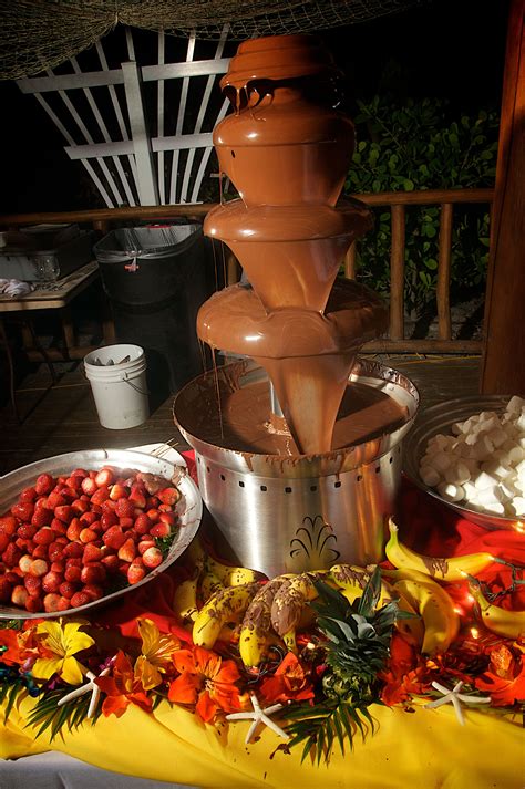 Chocolate Fountain Wedding Buffet Displays Chocolate Fountains