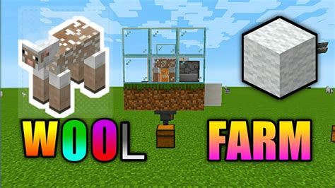 Simple Afk Wool Farm Minecraft 115 Youtube