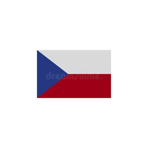 Flag Of Czech Republic Colored Icon Elements Of Flags Illustration Icon Ilustracji Ilustracja