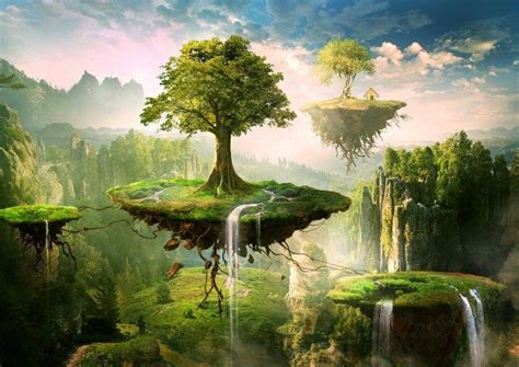Pin By Etherne Ofzula On Divers Fantasy Landscape Fantasy Tree