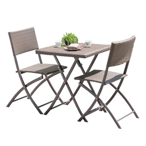 Ensemble table et chaises de jardin pour les repas en extérieur. Table et chaise de balcon - maison parallele