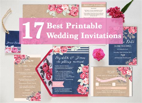 17 Of The Best Printable Wedding Invitations Ever