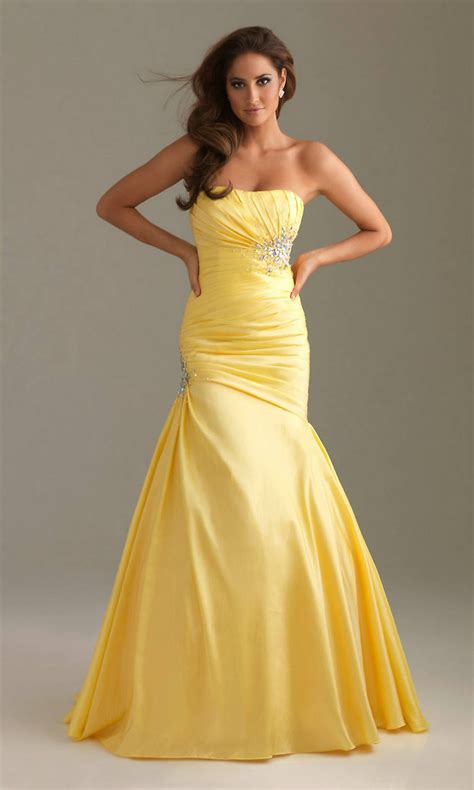 Beautiful Yellow Mermaid Prom Dresses Dresses For Every Occasion