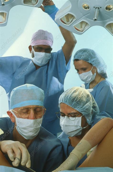 View Of Surgeons Conducting A Vaginal Operation Stock Image M550