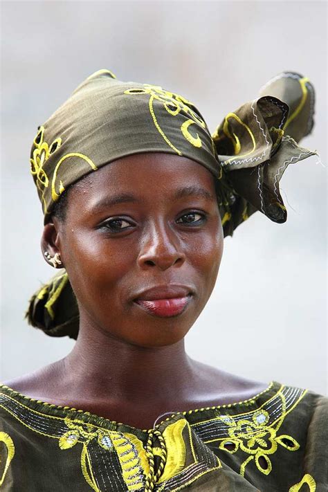 Ivoirian Woman In A Head Tie African People African Women Black Is