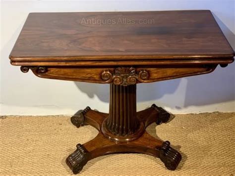 Georgian Rosewood Card Table Antiques Atlas