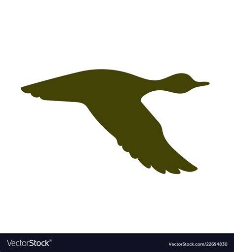 Flying Duck Silhouette