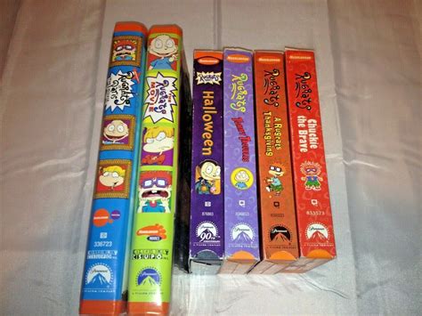 6 RUGRATS Video Lot VHS Halloween Thanksgiving Tommy Troubles Chuckie