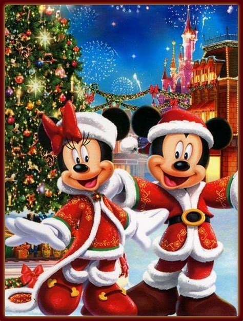 Christmas Disney Mickey And Minnie Mouse Mickey Minnie Mouse Natal