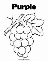 Purple Coloring Pages Color Things Colouring Preschool Popular Template Coloringhome sketch template