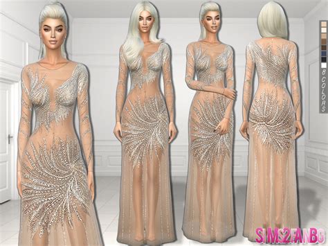 The Sims Resource Nude Prom Dress
