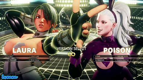 Street Fighter V Champion Edition Mod Laura V Poison Youtube