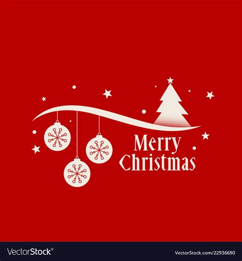Red Merry Christmas Background Decoration Greeting