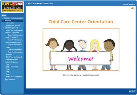 Child Care Center Orientation Division Of Early Childhood