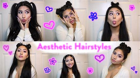 Cute And Easy Aesthetic Hairstyles Youtube