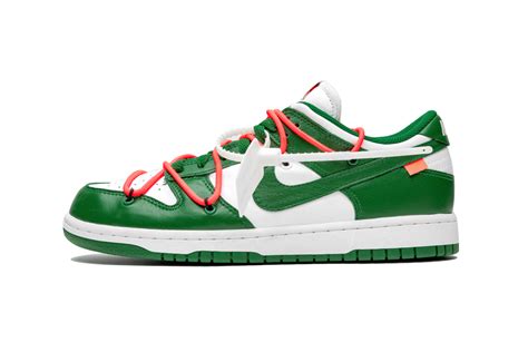 Off White™ X Nike Dunk Low Pine Green Hypebeast
