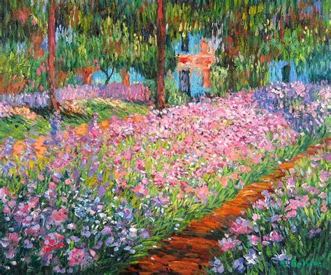 Art Artists Garden At Giverny By Claude Monet