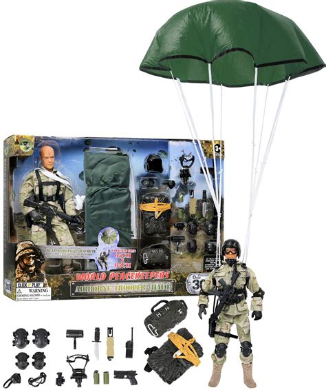 Buy Click N Play Airborne Paratrooper 12 Inch Action Figures