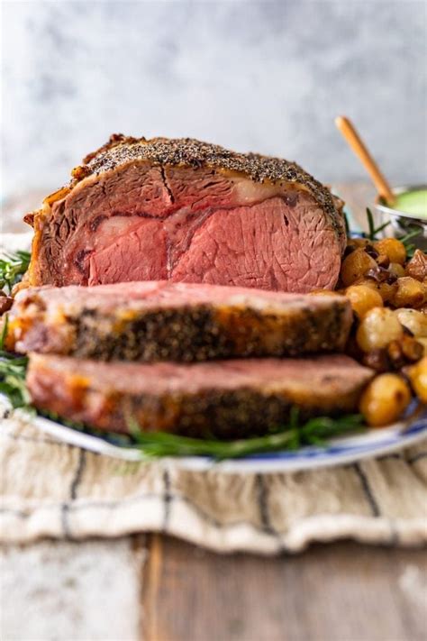 To help you decide, the small end is where the ribeye. prime rib on a serving platter (With images) | Prime rib roast, Rib roast recipe, Cooking prime rib