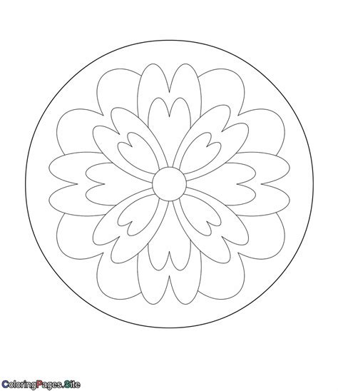 Ye are the temple of god (june 2015 friend). Hearts mandala online coloring page - drawing for kids