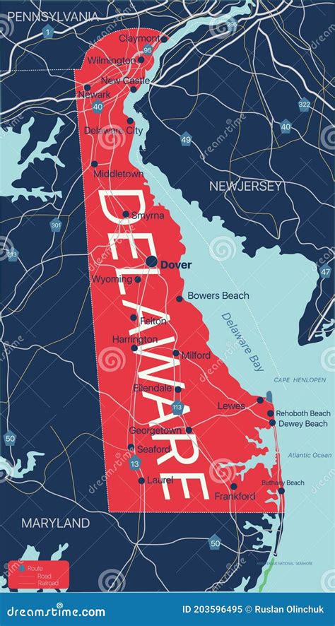 Delaware Map State And District Map Of Delaware Administrative And