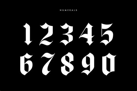 Number Fonts For Tattoos Ladeggas