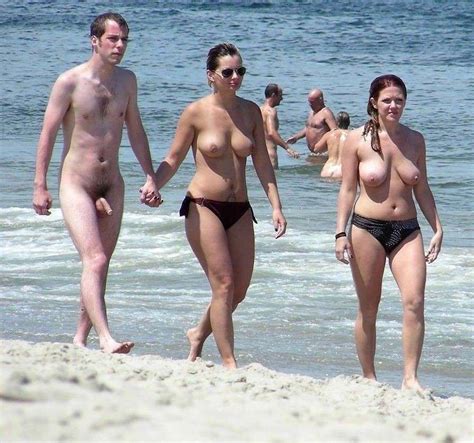Cfnm Nude Beach Erection Gif
