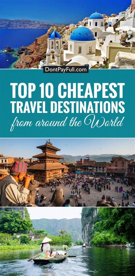Top 10 Cheapest Travel Destinations From Around The World