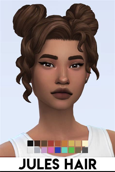 Vikai — Imvikai Jules Hair By Vikai Base Game In 2020 Sims 4