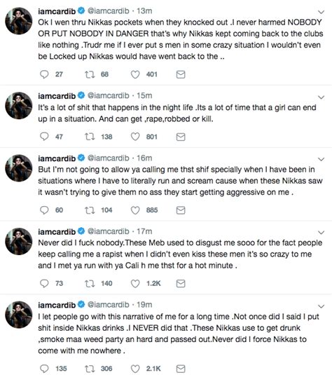 Cardi B Clarifies Her I Used To Drug And Rob Men Comments
