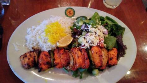 Looking for a healthy lunch idea? chicken kabobs - Picture of Panini Cafe, Irvine - TripAdvisor