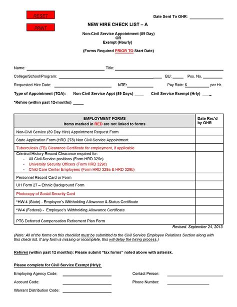 Free Printable Form For New Hired Employees Printable Forms Free Online