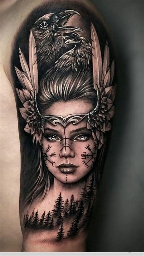 Nordic Tattoos Designs Ink Inspired From Norse Mythology Tattoosboygirl Valkyrie