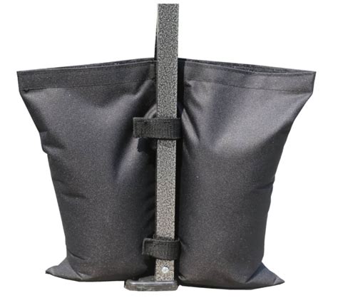 Each weight bag with convenient velcro, hook and strap to wrap around the leg to your canopy, allowing it to withstand high wind and other weather elements. Canopy Leg Weights | The Urban Farmer
