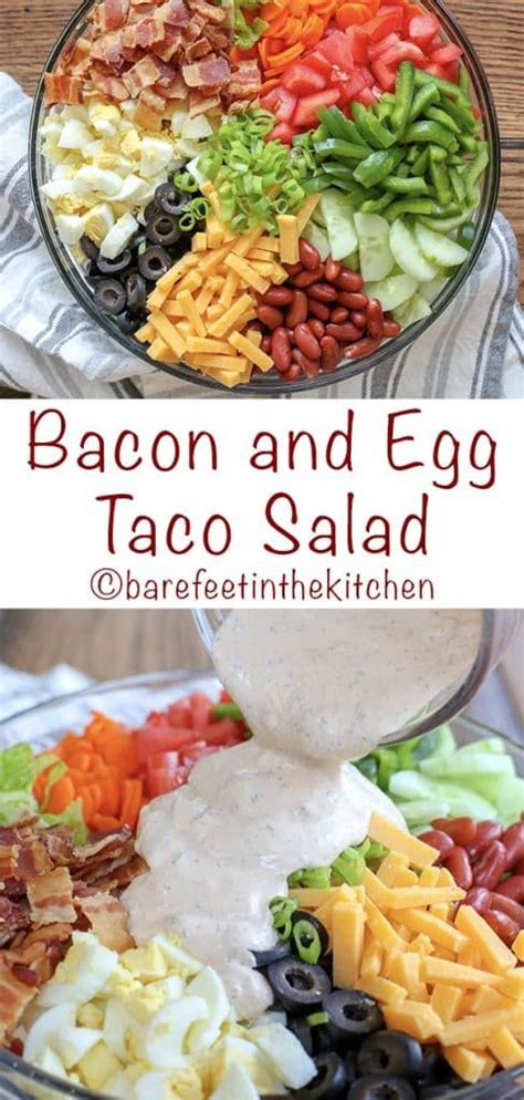 1 blender, ~30 minutes, and simple ingredients required. Bacon and Egg Taco Salad with Chipotle Ranch Dressing is ...