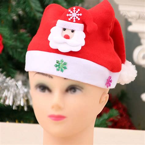 1pc Christmas Hats Santa Claus Hat Snowman Elk Xmas Hat For Adult Kids