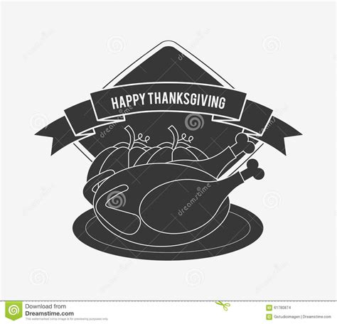 Happy Thanksgiving Design Stock Vector Illustration Of Thank 61780874