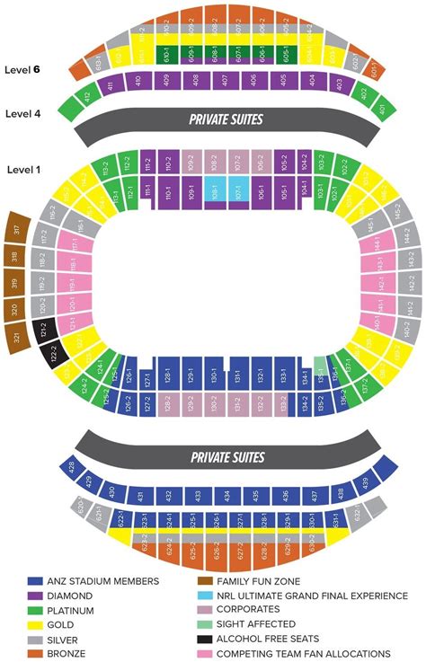Accor Stadium Seating Map 2023 With Rows Parking Map Ticket Price