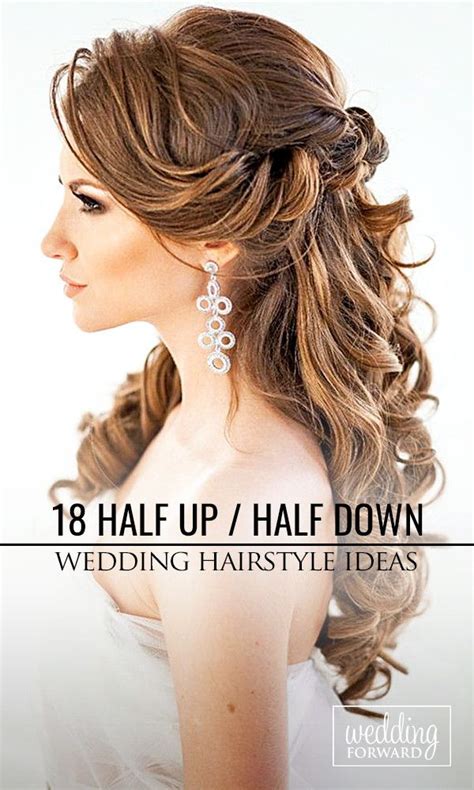 45 Romantic Half Up Half Down Wedding Hairstyles Wedding