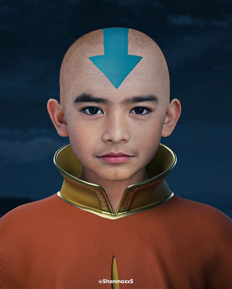 Avatar Arte Mostra Gordon Cormier Como Aang Na Adaptação Da Netflix