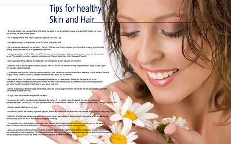 Skin And Health Care Tips For Healthy Skin And Hair
