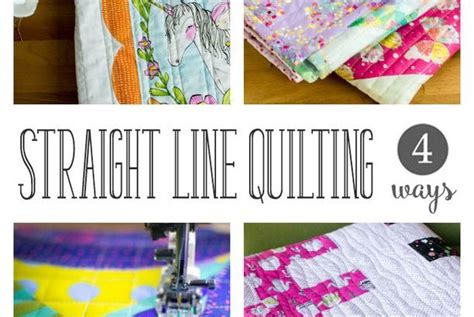 How To Do Easy Straight Line Quilting 4 Ways She Sews Straight