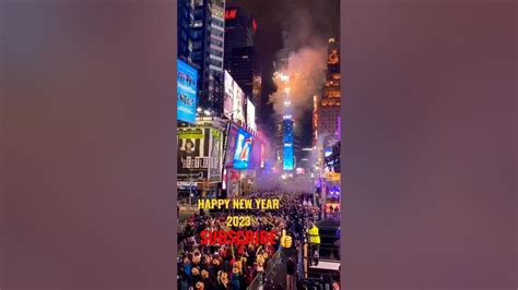 Times Square Happy New Year 2023🎆 Happynewyear2023 Timessquarenyc