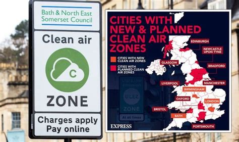 All The Clean Air Zones In Uk Mapped As New Ulez Extension Launched