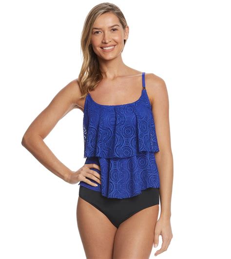 24th and ocean sheer brilliance tiered tankini top at free shipping tankini top