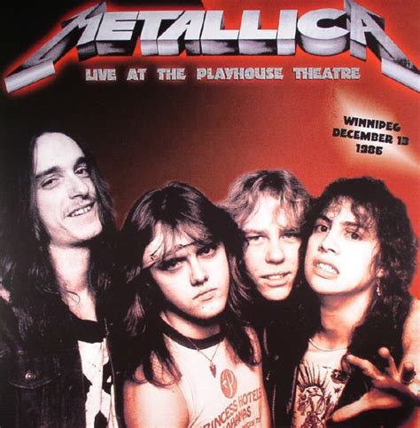 Metallica Live At The Playhouse Theatre Winnepeg December 13 1986