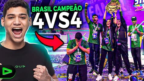 O free fire world series e o mundo têm um novo dono: BRASIL CAMPEÃO MUNDIAL MODO 4VS4 FREE FIRE!!! - YouTube