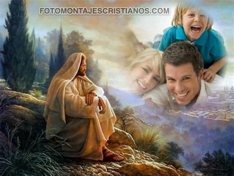 Hermoso Fotomontaje Cristiano Con Jesús