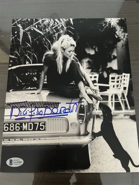 Brigitte Bardot Hand Signed Autographed Legendary Sex Symbol Beckett Bas Coa £13585 Picclick Uk