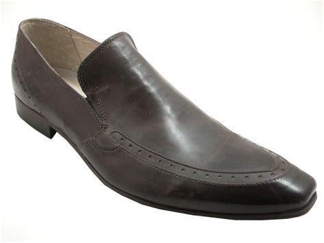 Mens Italian Dress Casual Slip On Leather Shoes 0341 By Davinci Italy